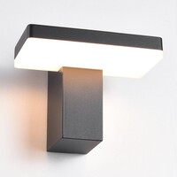 Utomhusvägglampa Roberto med integrerad LED - svart