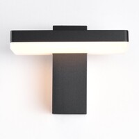 Utomhusvägglampa Roberto med integrerad LED - svart