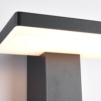 Utomhusvägglampa Roberto med integrerad LED - svart