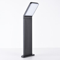 Svart stående utomhuslampa Francesco - 50 cm med integrerad LED