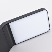 Svart stående utomhuslampa Francesco - 50 cm med integrerad LED