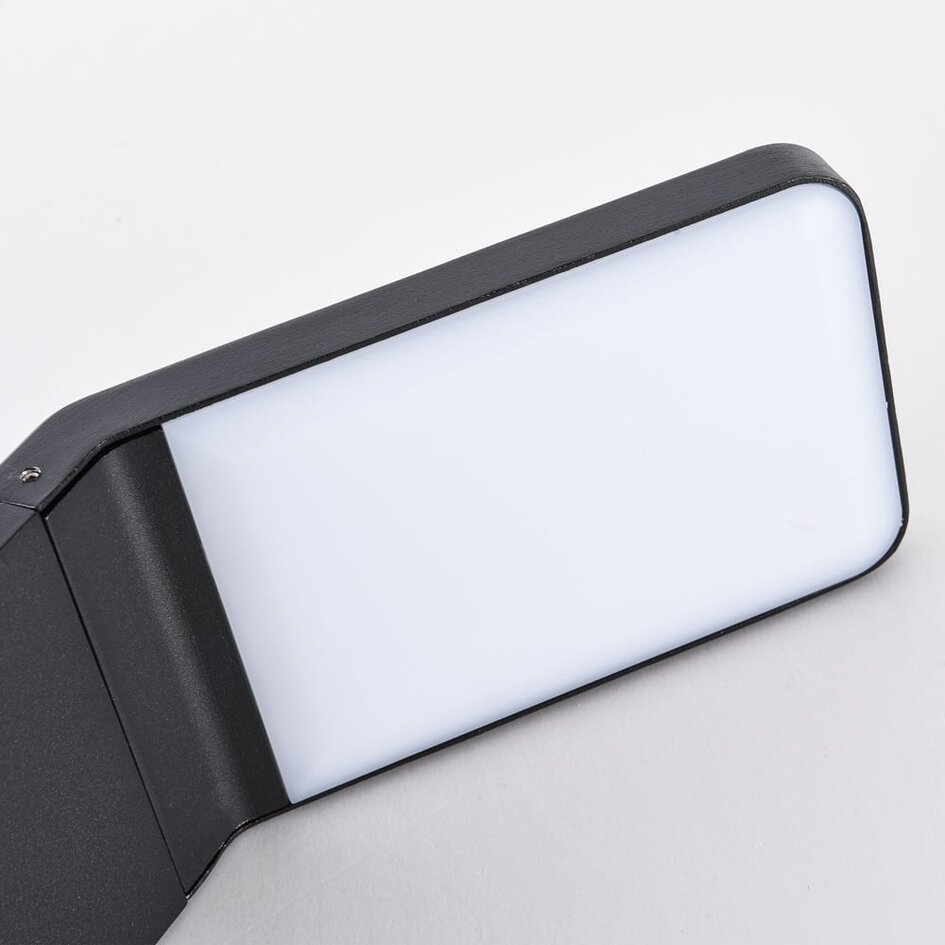 Svart stående utomhuslampa Francesco - 50 cm med integrerad LED
