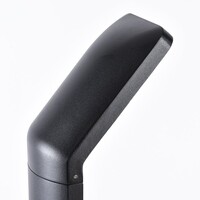Svart stående utomhuslampa Francesco - 50 cm med integrerad LED