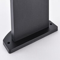 Svart stående utomhuslampa Francesco - 50 cm med integrerad LED