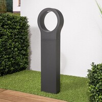 Stående utomhuslampa Leonardo - 50 cm antracit med integrerad LED