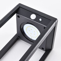Svart stående utomhuslampa med solceller och sensor - Marcello