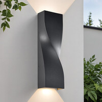 Industriell vägglampa utomhus Aurelia - antracit