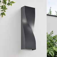 Robust utomhusvägglampa Aurelia - antracit med integrerad LED