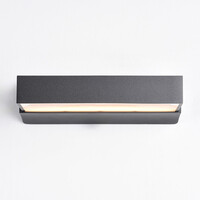 Utomhusvägglampa Onyx - antracit med integrerad LED