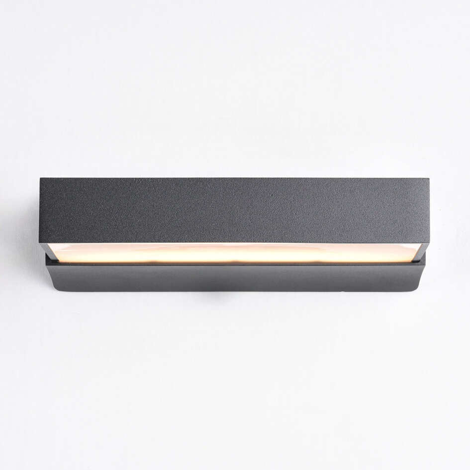 Utomhusvägglampa Onyx - antracit med integrerad LED