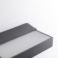 Utomhusvägglampa Onyx med sensor - antracit och integrerad LED
