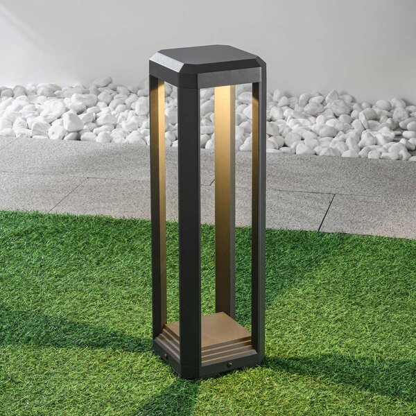 Designad stående utomhuslampa Cobalt - antracit med integrerad LED