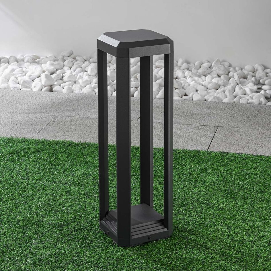 Designad stående utomhuslampa Cobalt - antracit med integrerad LED
