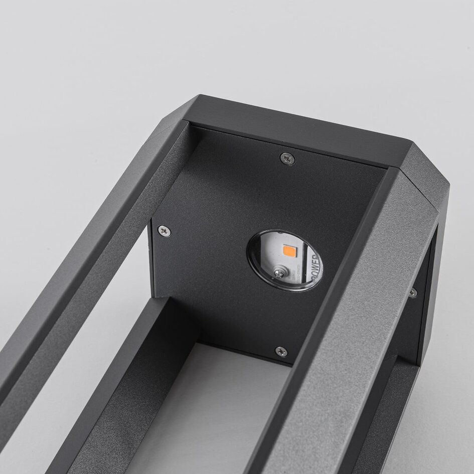 Designad stående utomhuslampa Cobalt - antracit med integrerad LED