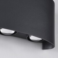 Utomhusvägglampa Sena 6 x 1W - antracit