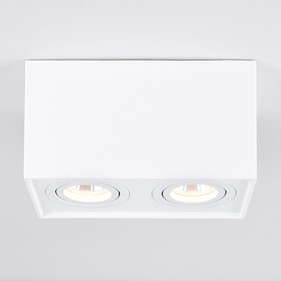 Designspot Timmy vinklingsbar, 2-ljus - vit