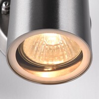 Utomhusvägglampa Amy med två lampor i rostfritt stål