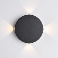 Industriell utomhusvägglampa Marine - svart