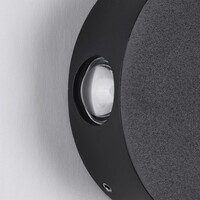 Industriell utomhusvägglampa Marine - svart