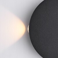 Industriell utomhusvägglampa Marine - svart