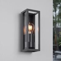 Industriell vägglampa Valentina - svart