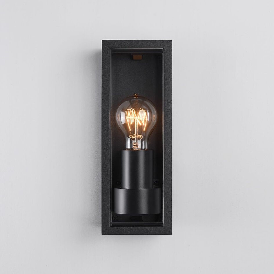 Industriell vägglampa Valentina - svart