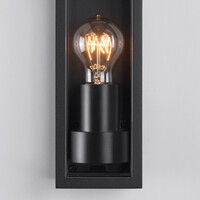 Industriell vägglampa Valentina - svart