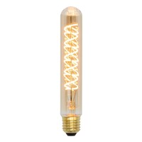 E27 dimbar rörlampa bärnsten med spiral 18,5 cm, 4W, 1800K