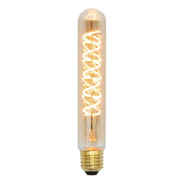 E27 dimbar rörlampa bärnsten med spiral 18,5 cm, 4W, 1800K