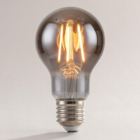 E27 dimbar filament LED-lampa, Ø60mm, 8,5W, rökfärgat glas