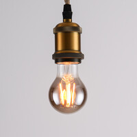 E27 filamentlampa LED dimbar 8,5 watt, rökfärgat glas