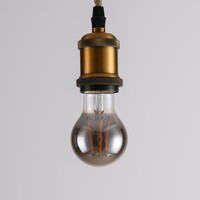 E27 filamentlampa LED dimbar 8,5 watt, rökfärgat glas