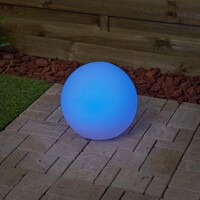 Solcellsdriven LED-utomhuslampa Denver - vit