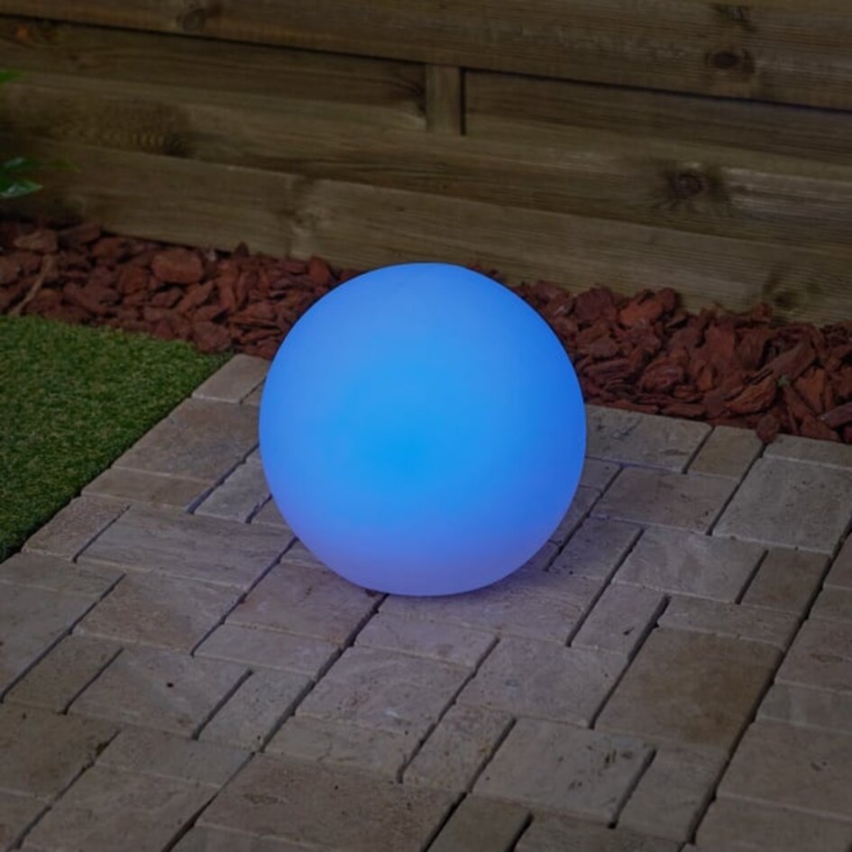 Solcellsdriven LED-utomhuslampa Denver - vit