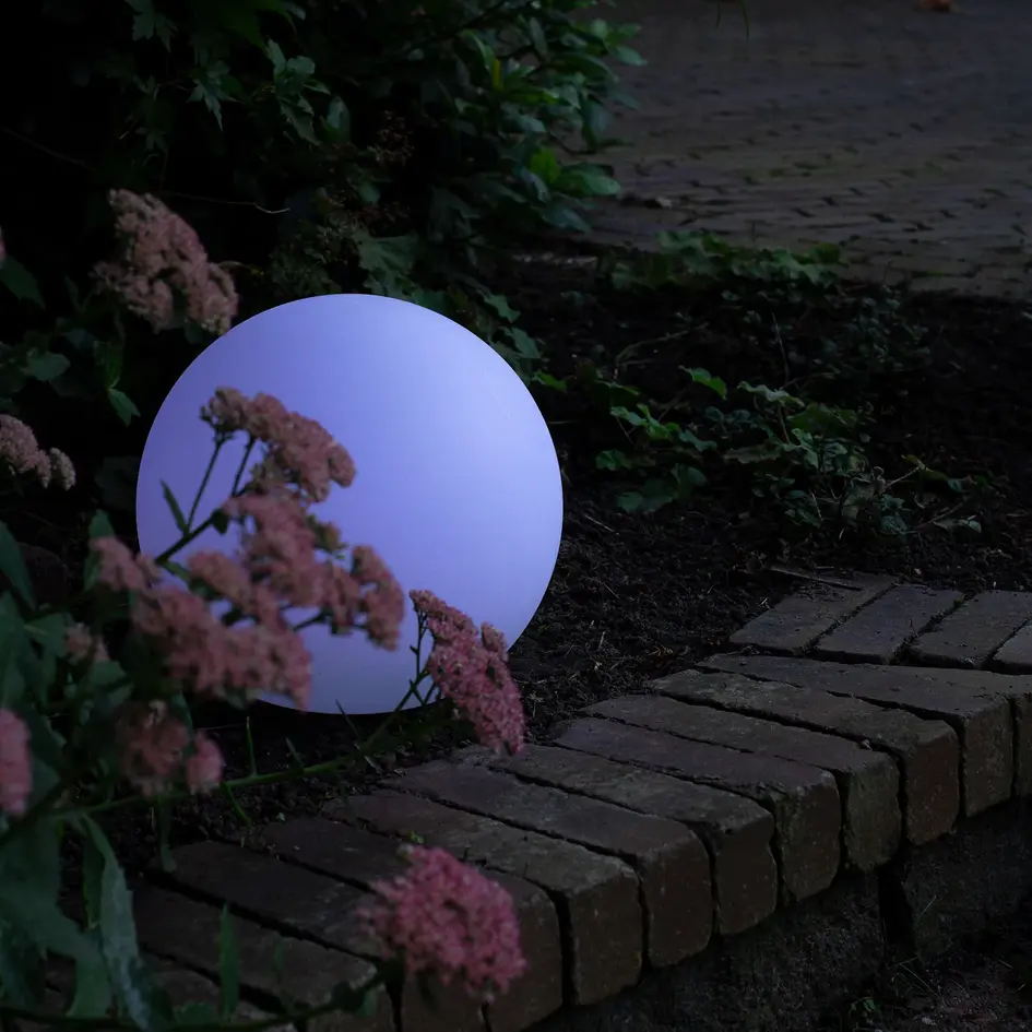 Solcellsdriven LED-utomhuslampa Denver - vit