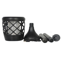 Solcellsdriven bordslampa med flammande effekt - Utrustad med integrerad LED