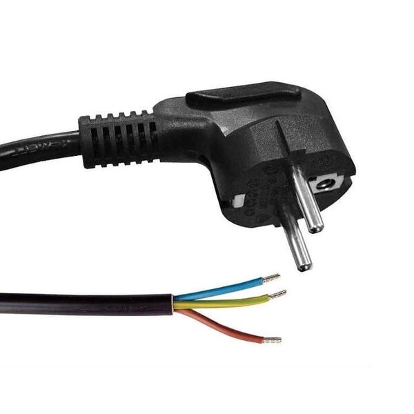 Anslutningskabel 5 meter med schukokontakt - 3 x 1 mm2