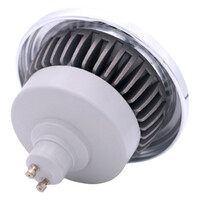 AR111 GU10-spotlight dim-to-warm 12 watt, aluminium
