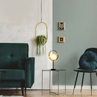 Bordslampa Carlie - svart med bladguld