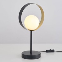 Bordslampa Carlie - svart med bladguld