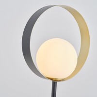 Bordslampa Carlie - svart med bladguld