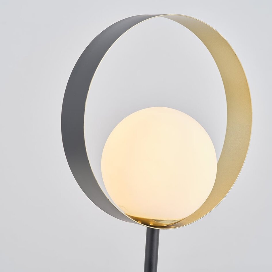 Bordslampa Carlie - svart med bladguld