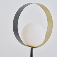 Bordslampa Carlie - svart med bladguld
