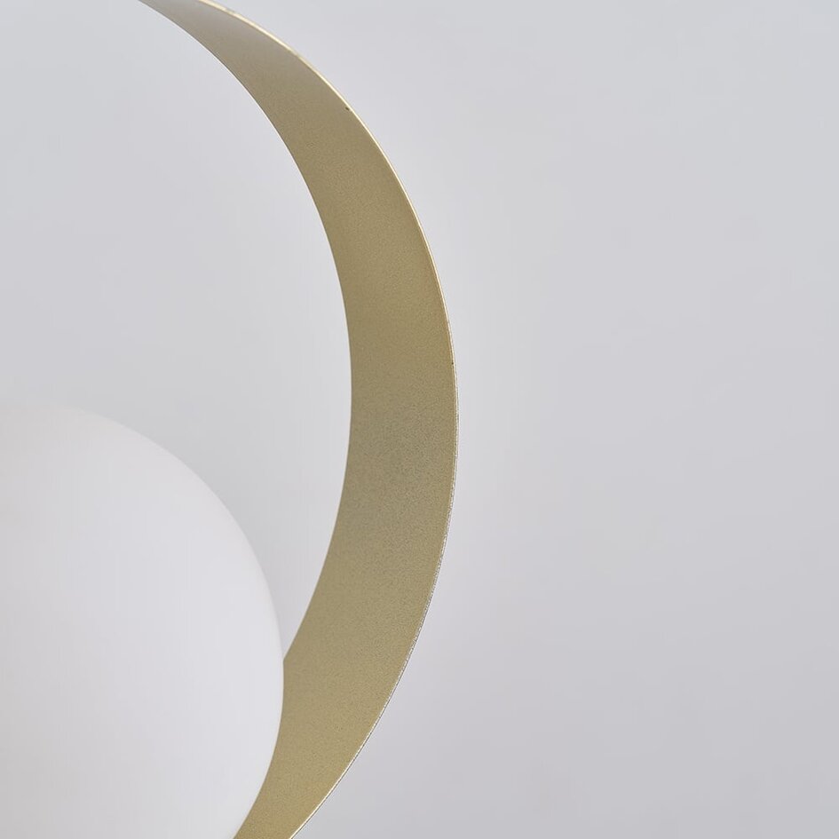 Bordslampa Carlie - svart med bladguld