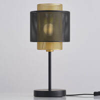 Bordslampa Ava - svart med guld