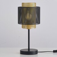 Bordslampa Ava - svart med guld