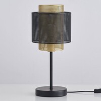 Bordslampa Ava - svart med guld