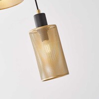 Pendellampa Avery i svart med guld