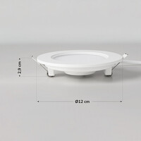 LED-downlight rund 6W med justerbar ljusfärg - Ø120mm