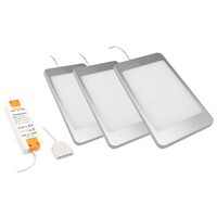 LED-skåpsbelysning Apollo komplett set med 3 spotlights